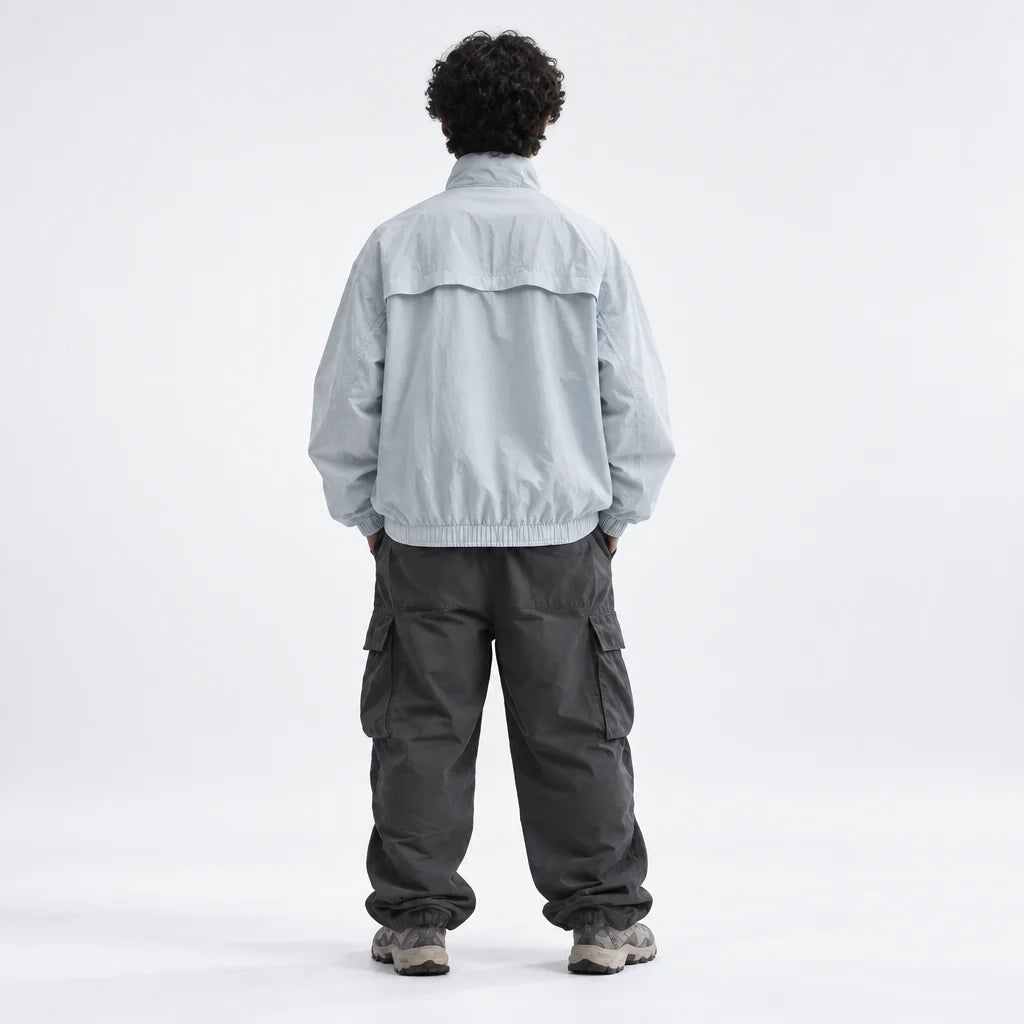Spume - Unisex Water-Repellent & Windproof Stand-Collar Lightweight Jacket - Light Blue