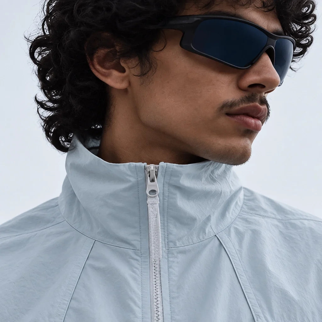 Spume - Unisex Water-Repellent & Windproof Stand-Collar Lightweight Jacket - Light Blue