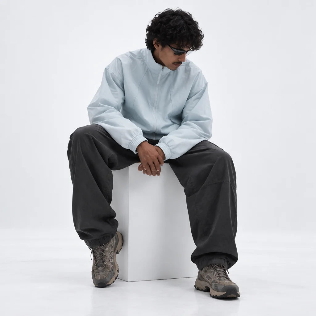 Spume - Unisex Water-Repellent & Windproof Stand-Collar Lightweight Jacket - Light Blue
