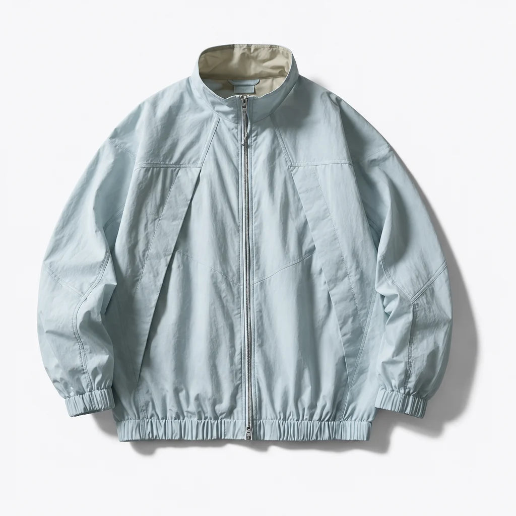 Spume - Unisex Water-Repellent & Windproof Stand-Collar Lightweight Jacket - Light Blue