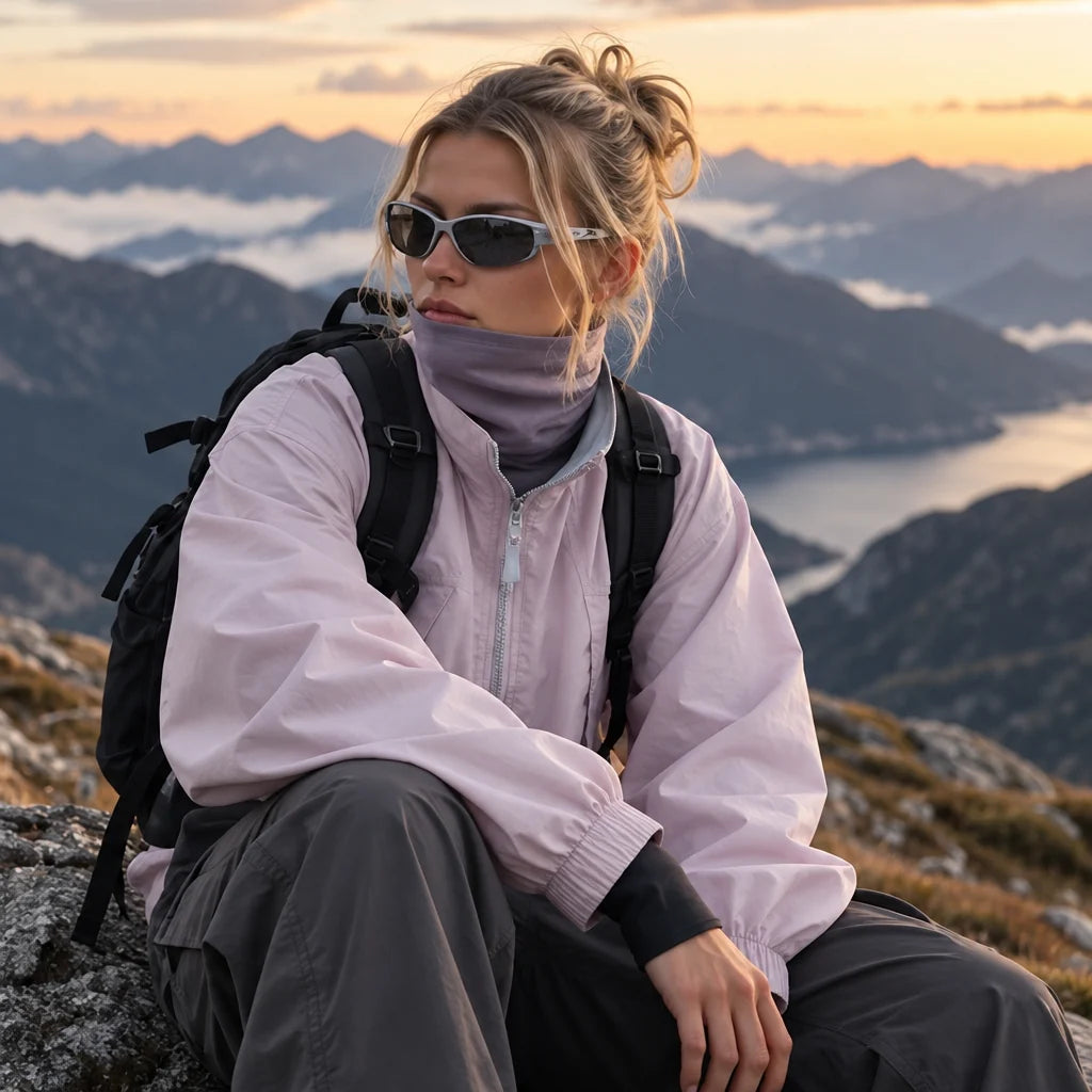 Spume - Unisex Water-Repellent & Windproof Stand-Collar Lightweight Jacket - Pink