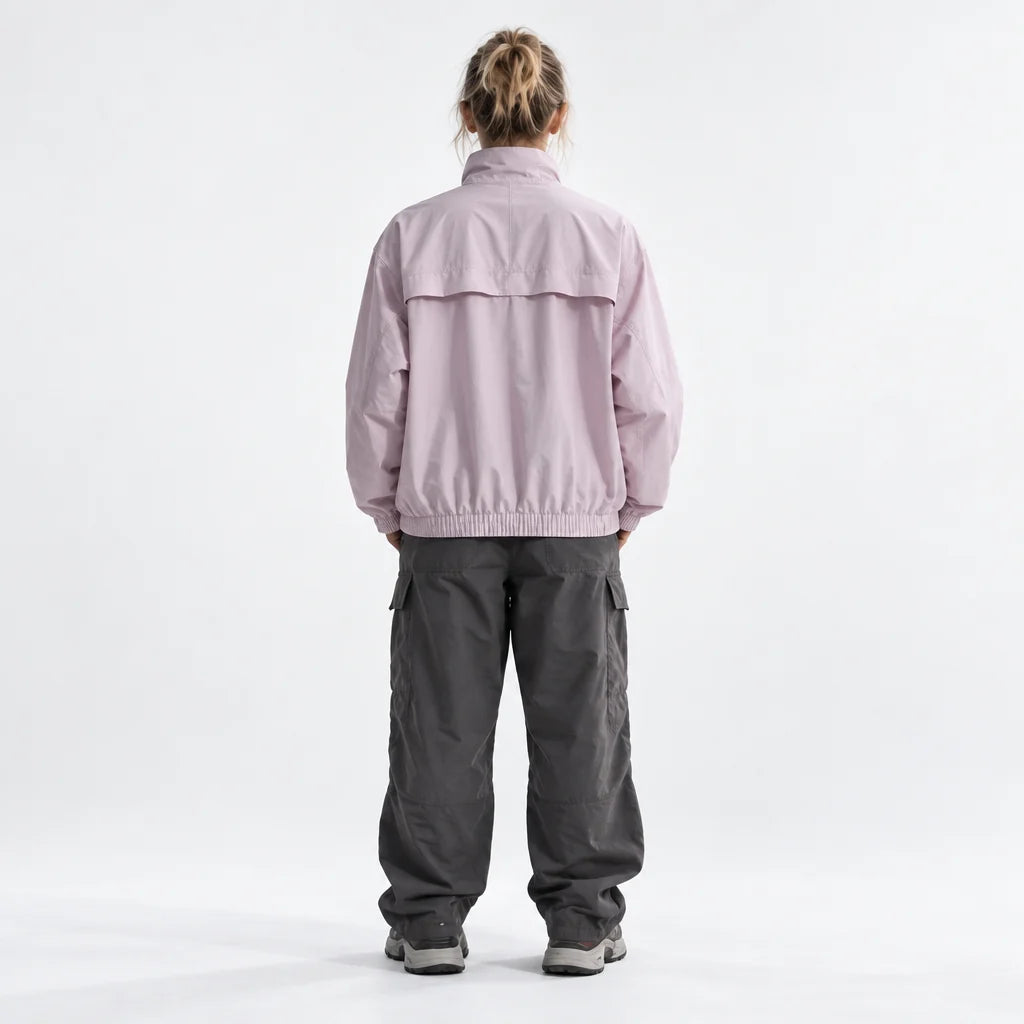 Spume - Unisex Water-Repellent & Windproof Stand-Collar Lightweight Jacket - Pink