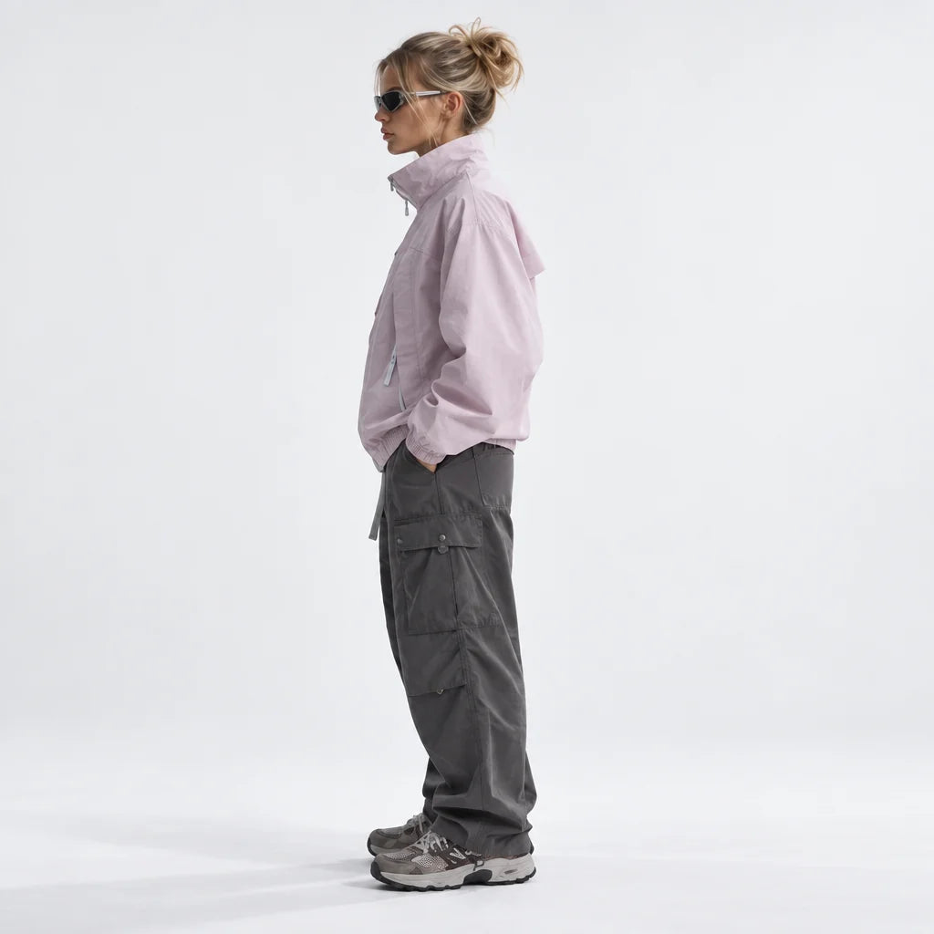 Spume - Unisex Water-Repellent & Windproof Stand-Collar Lightweight Jacket - Pink