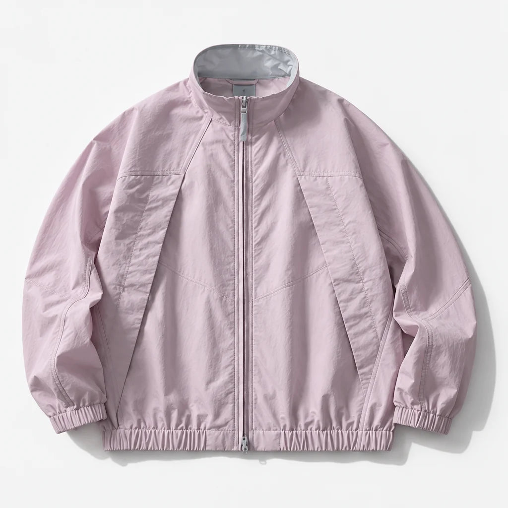 Spume - Unisex Water-Repellent & Windproof Stand-Collar Lightweight Jacket - Pink