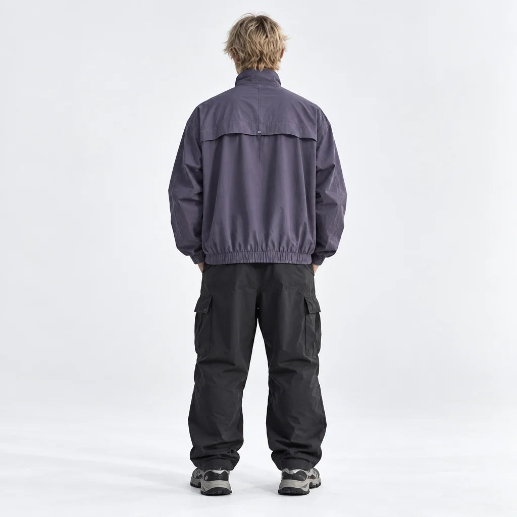 Spume - Unisex Water-Repellent & Windproof Stand-Collar Lightweight Jacket - Purple
