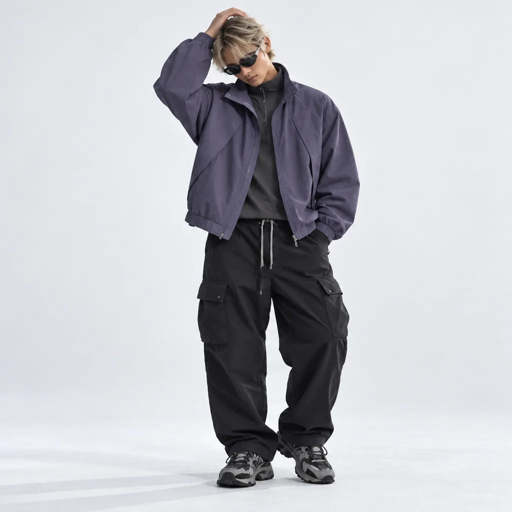 Spume - Unisex Water-Repellent & Windproof Stand-Collar Lightweight Jacket - Purple
