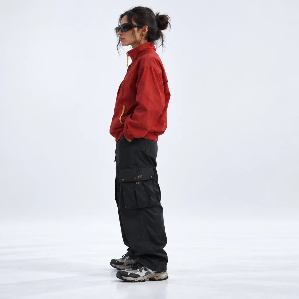 Spume - Unisex Water-Repellent & Windproof Stand-Collar Lightweight Jacket - Red