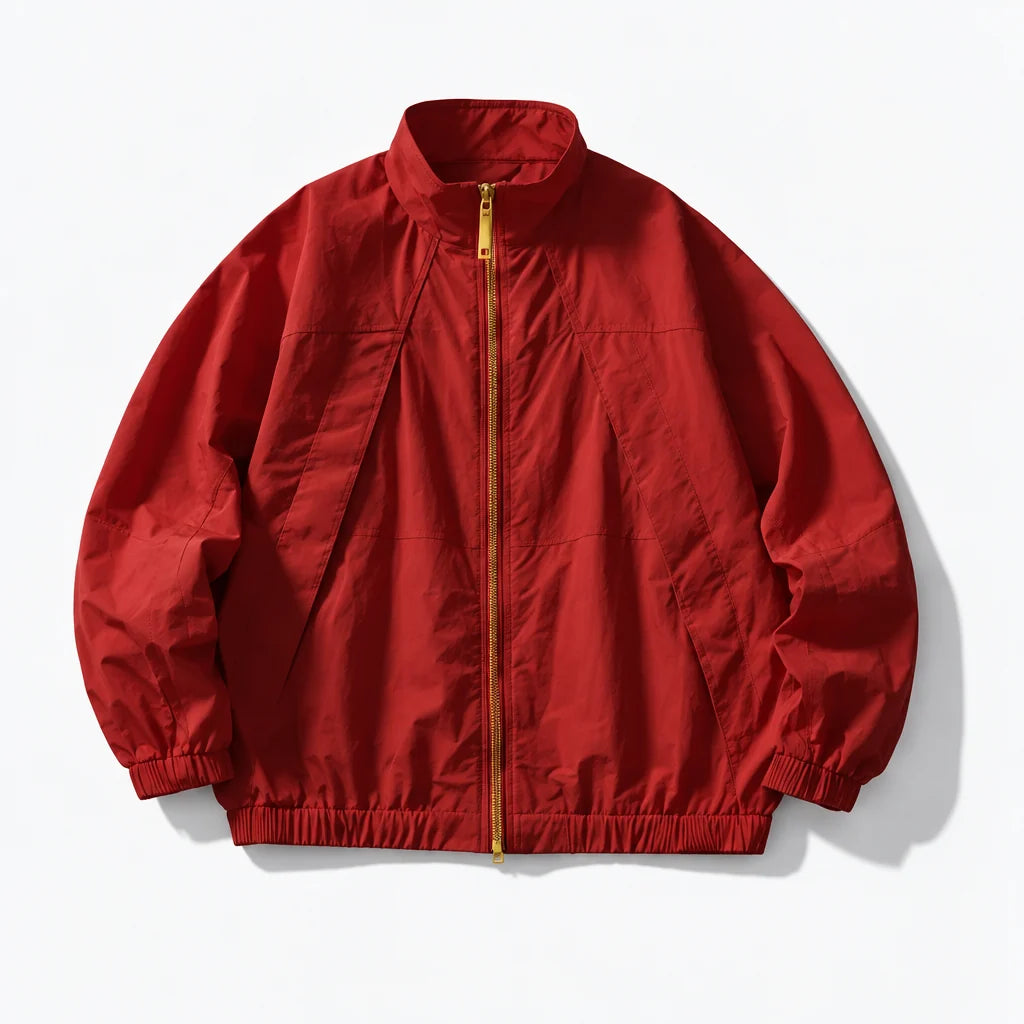 Spume - Unisex Water-Repellent & Windproof Stand-Collar Lightweight Jacket - Red