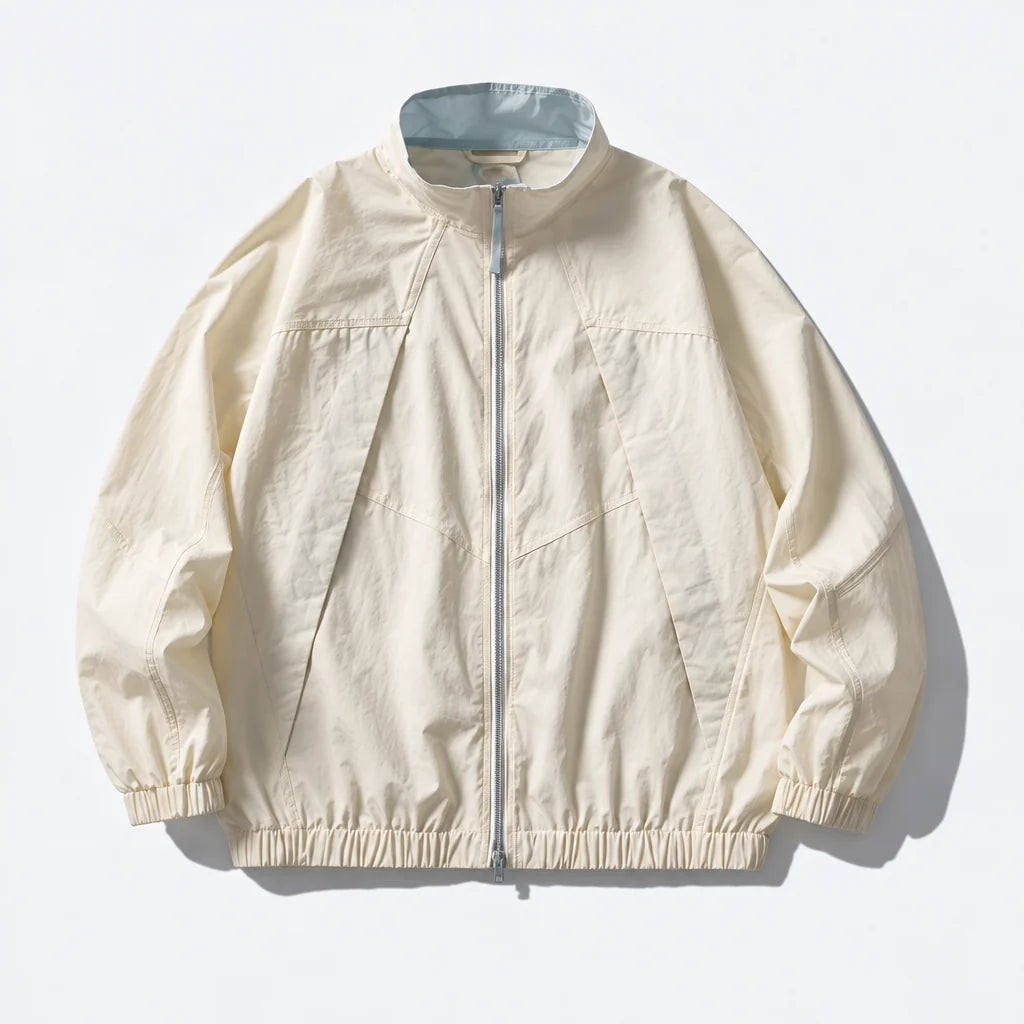 Spume - Unisex Water-Repellent & Windproof Stand-Collar Lightweight Jacket - White