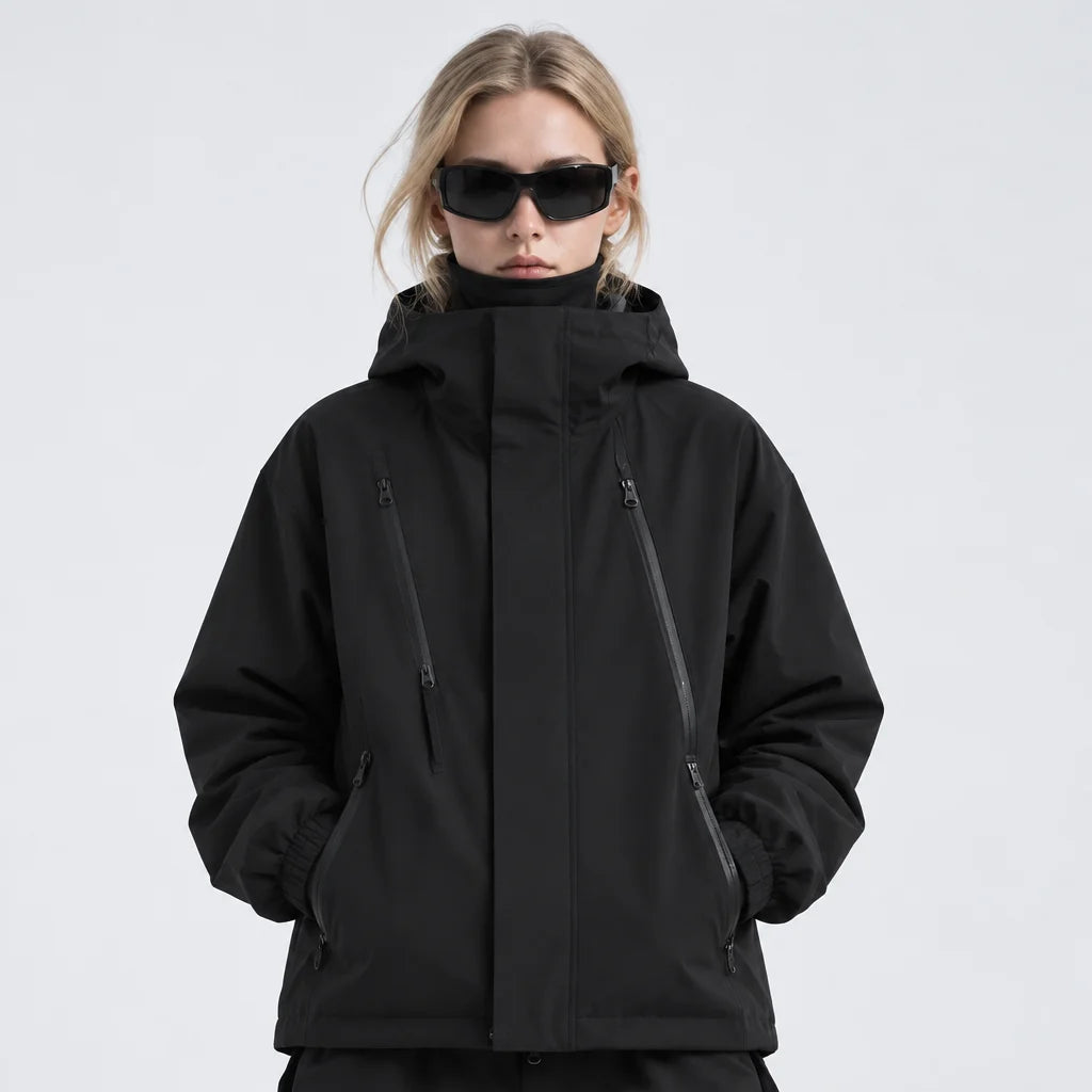 Pike - Unisex Windproof Breathable & 10K Waterproof Jacket - Black