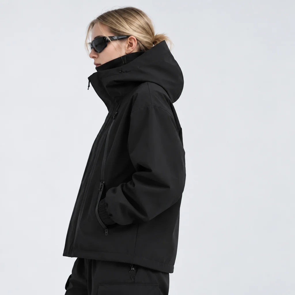 Pike - Unisex Windproof Breathable & 10K Waterproof Jacket - Black