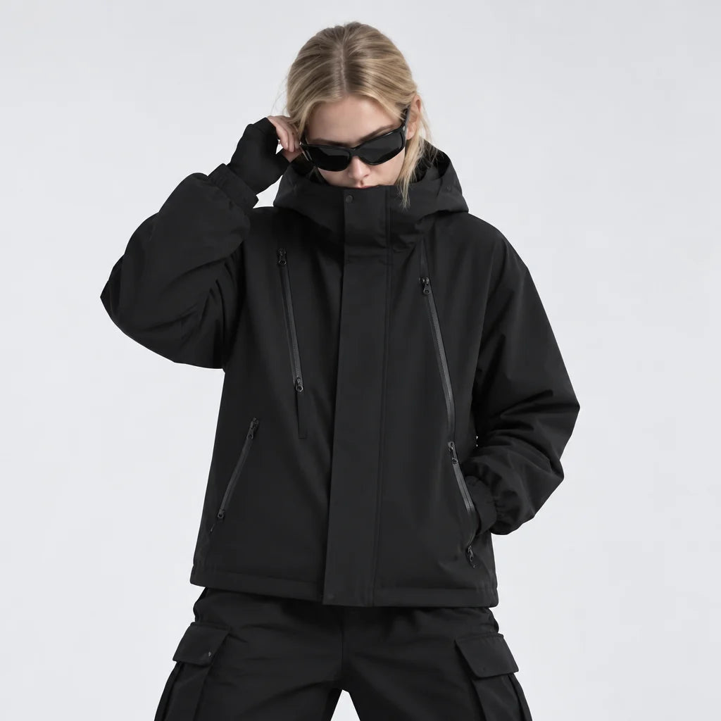 Pike - Unisex Windproof Breathable & 10K Waterproof Jacket - Black