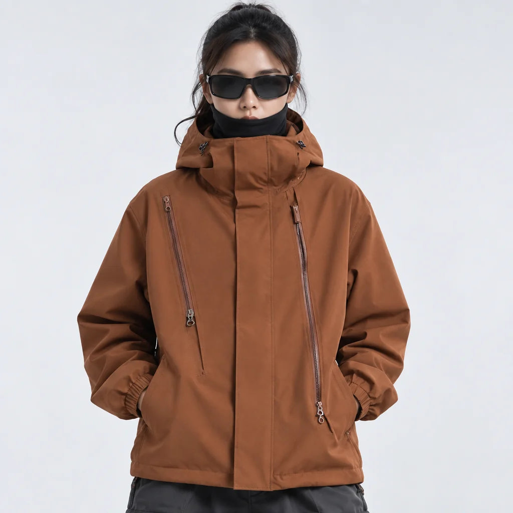 Pike - Unisex Windproof Breathable & 10K Waterproof Jacket - Brown