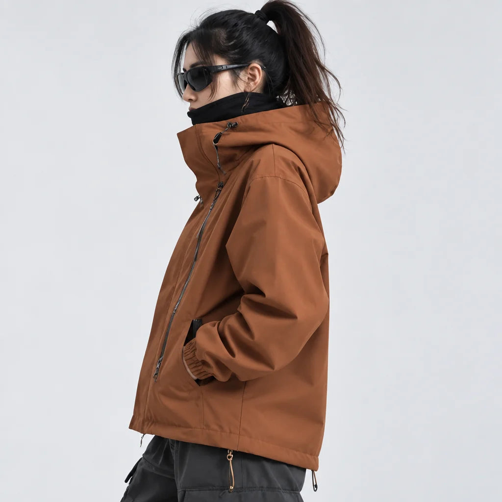Pike - Unisex Windproof Breathable & 10K Waterproof Jacket - Brown