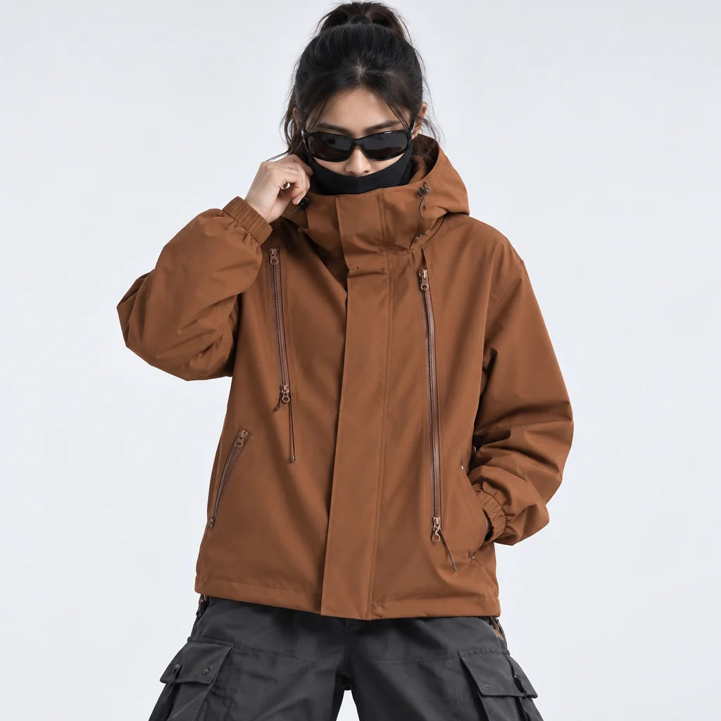 Pike - Unisex Windproof Breathable & 10K Waterproof Jacket - Brown