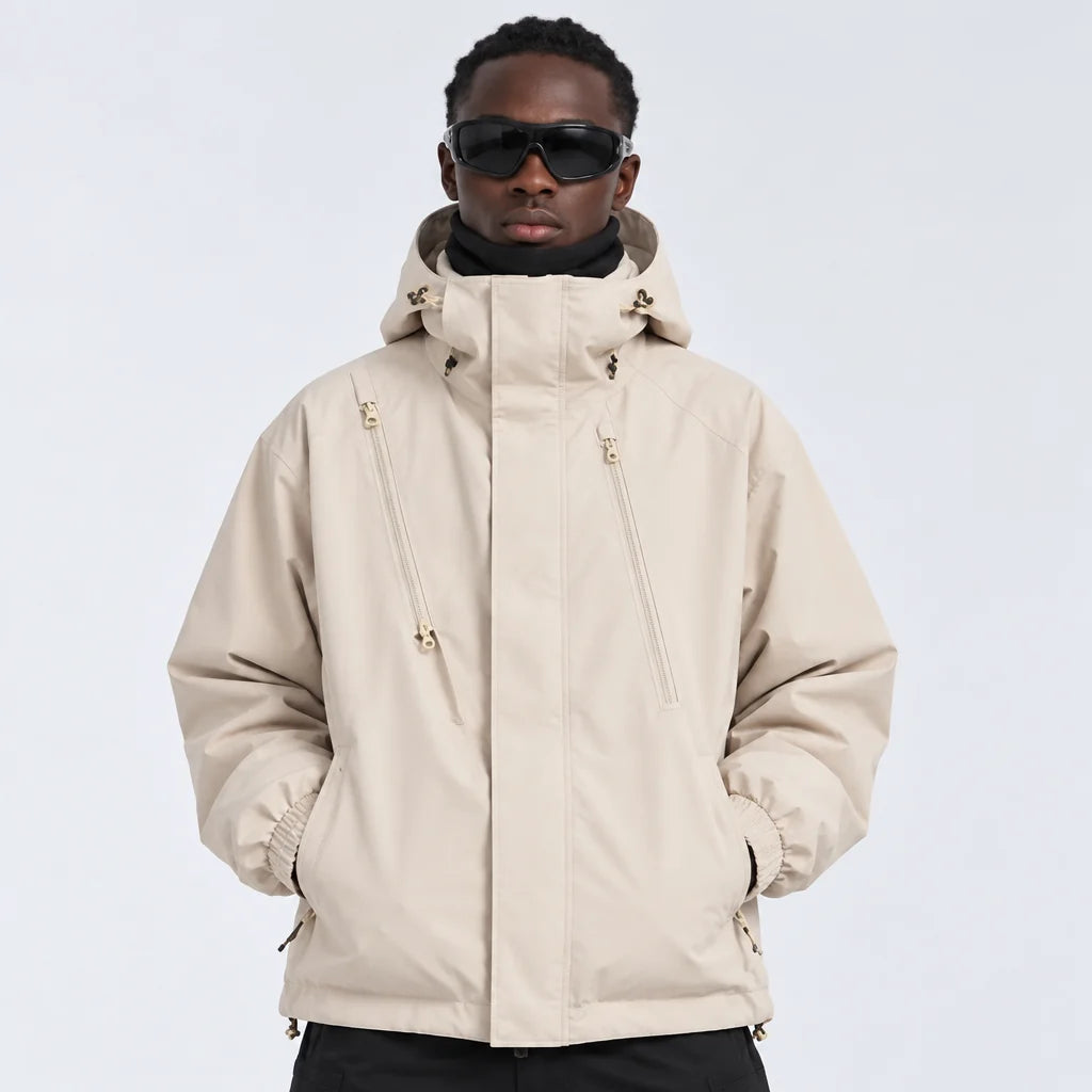 Pike - Unisex Windproof Breathable & 10K Waterproof Jacket - Off-white