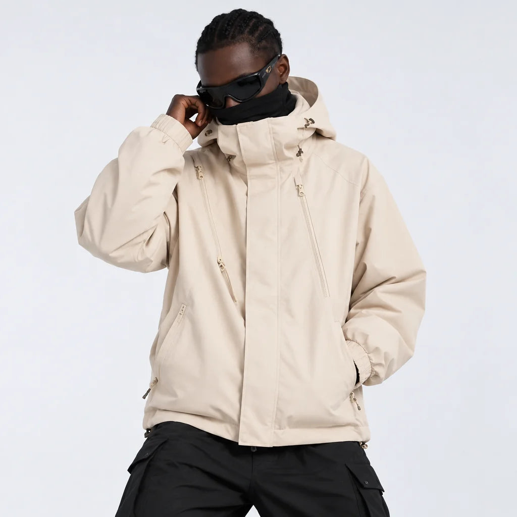 Pike - Unisex Windproof Breathable & 10K Waterproof Jacket - Off-white