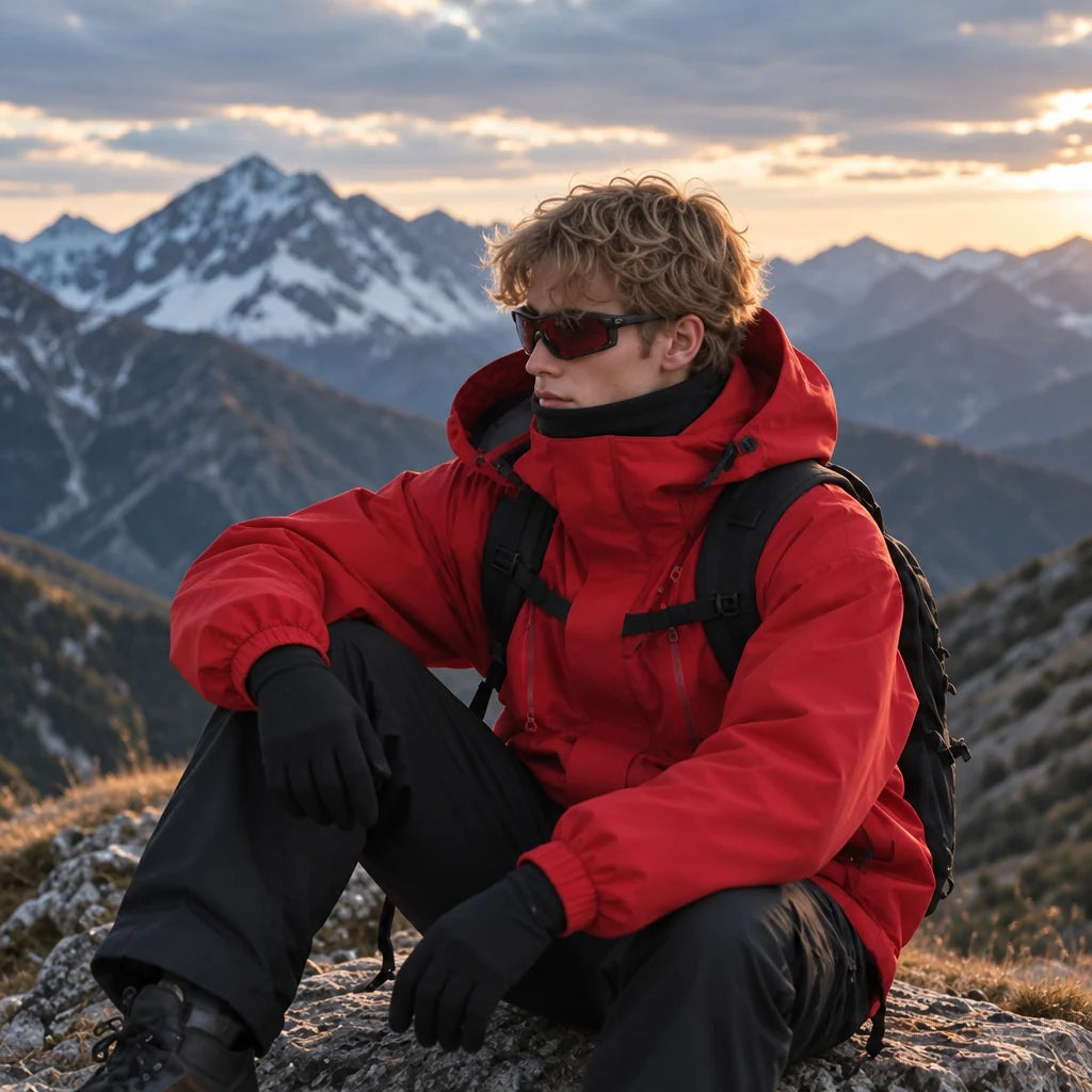Pike - Unisex Windproof Breathable & 10K Waterproof Jacket - Red