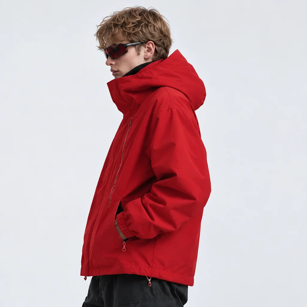 Pike - Unisex Windproof Breathable & 10K Waterproof Jacket - Red