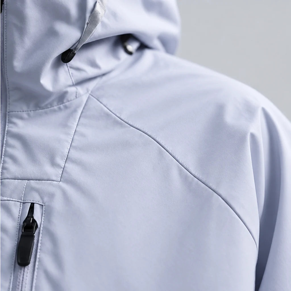 Mere - Unisex Windproof Breathable & Relaxed Fit Waterproof Jacket - Light Blue