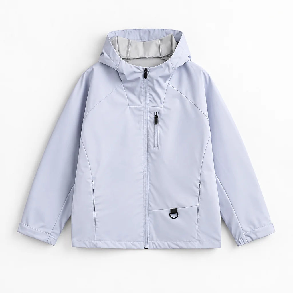 Mere - Unisex Windproof Breathable & Relaxed Fit Waterproof Jacket - Light Blue