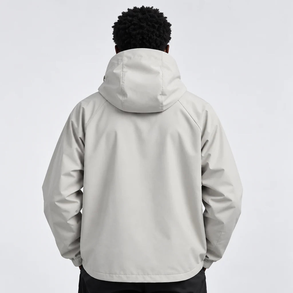 Mere - Unisex Windproof Breathable & Relaxed Fit Waterproof Jacket - Off-white