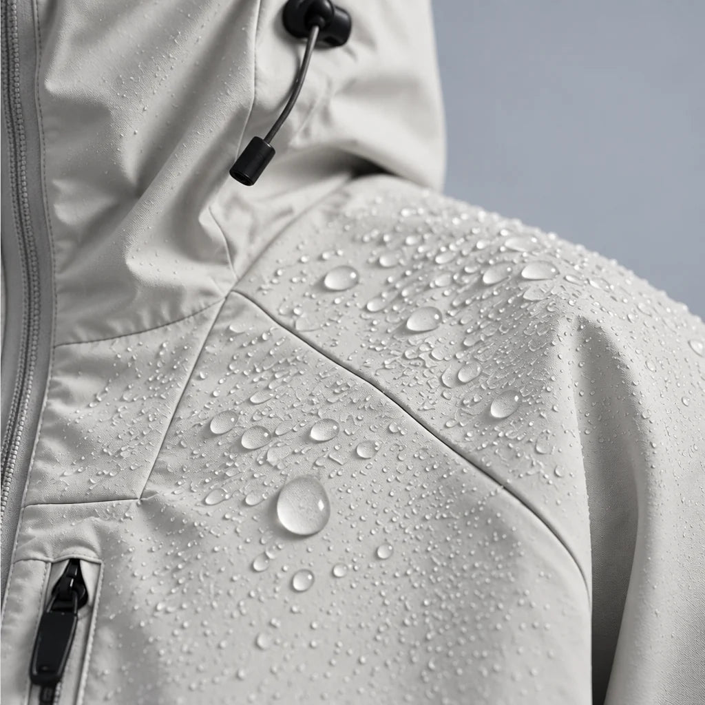 Mere - Unisex Windproof Breathable & Relaxed Fit Waterproof Jacket - Off-white