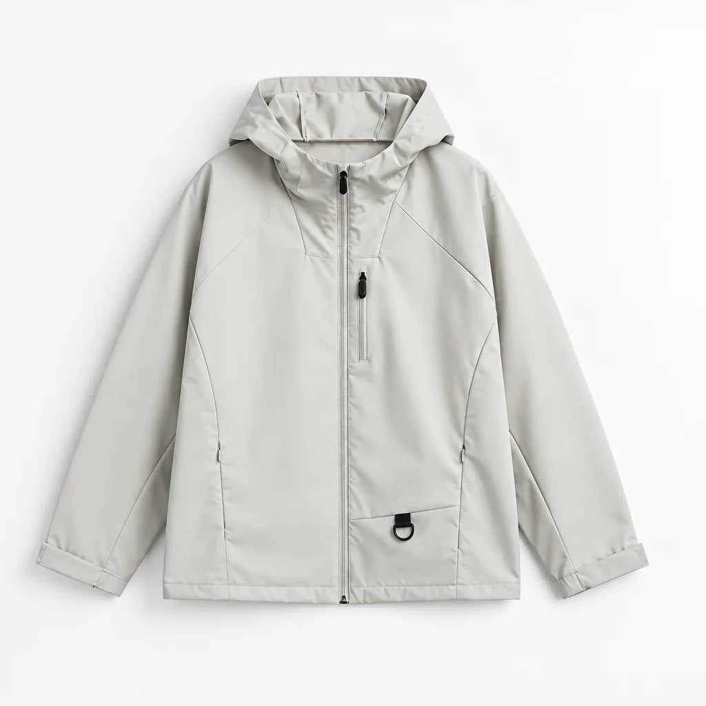 Mere - Unisex Windproof Breathable & Relaxed Fit Waterproof Jacket - Off-white