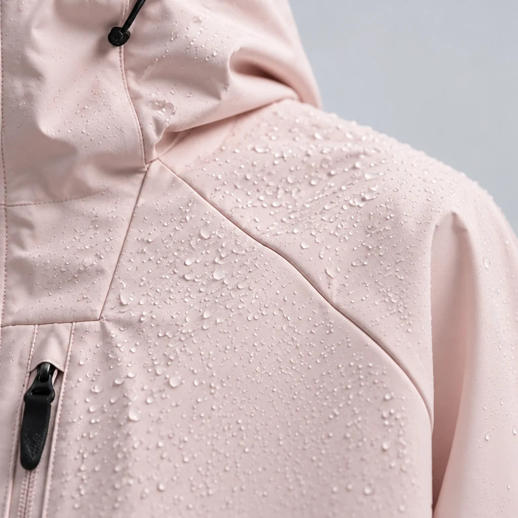 Mere - Unisex Windproof Breathable & Relaxed Fit Waterproof Jacket - Pink