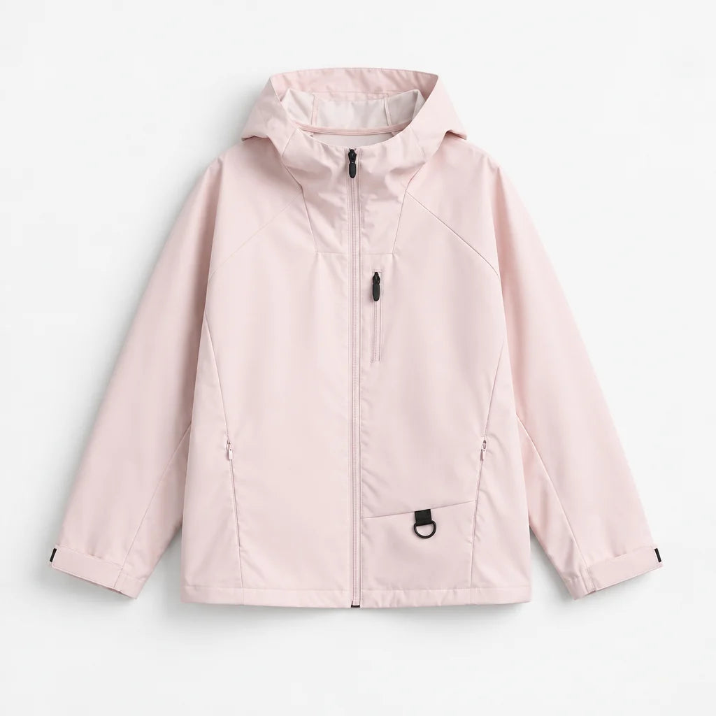 Mere - Unisex Windproof Breathable & Relaxed Fit Waterproof Jacket - Pink