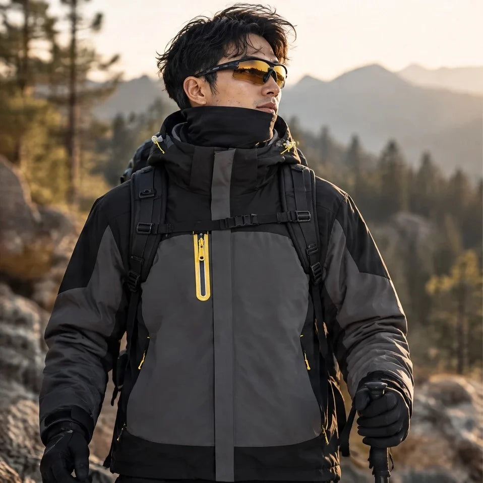 Gust - Unisex Windproof Breathable & 3-in-1 Waterproof Jacket - Grey