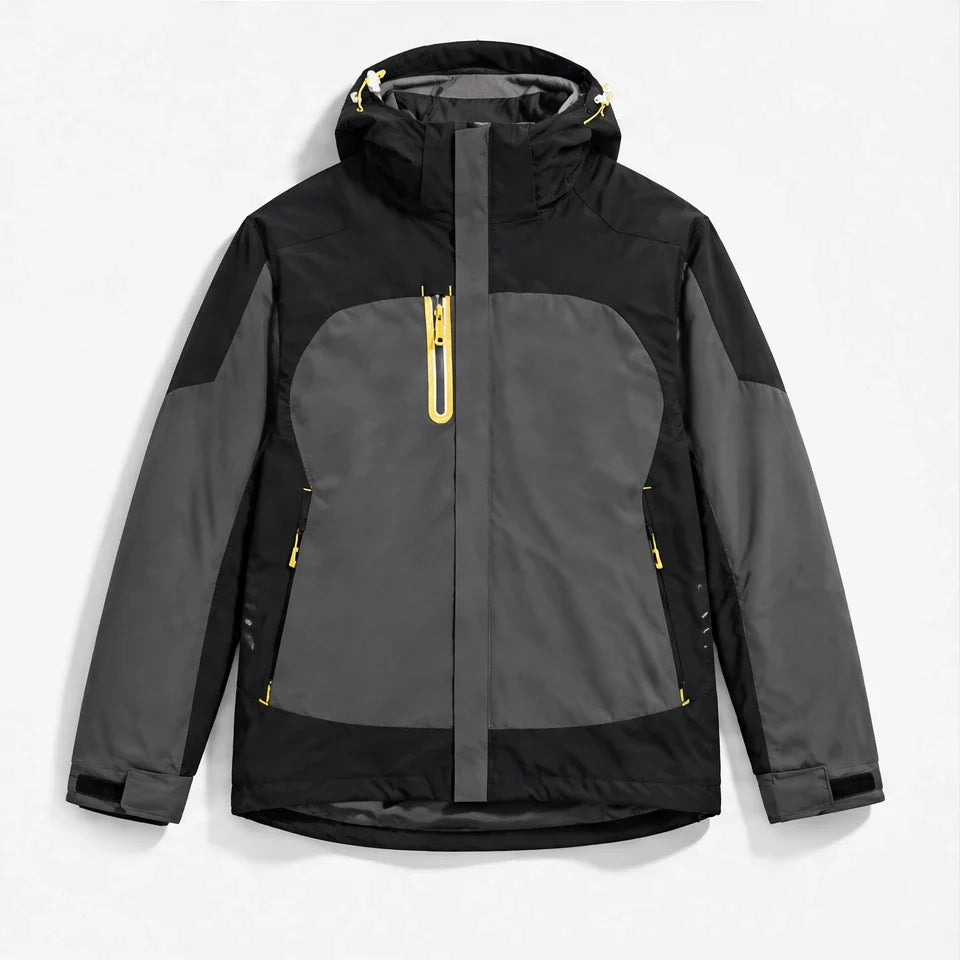 Gust - Unisex Windproof Breathable & 3-in-1 Waterproof Jacket - Grey