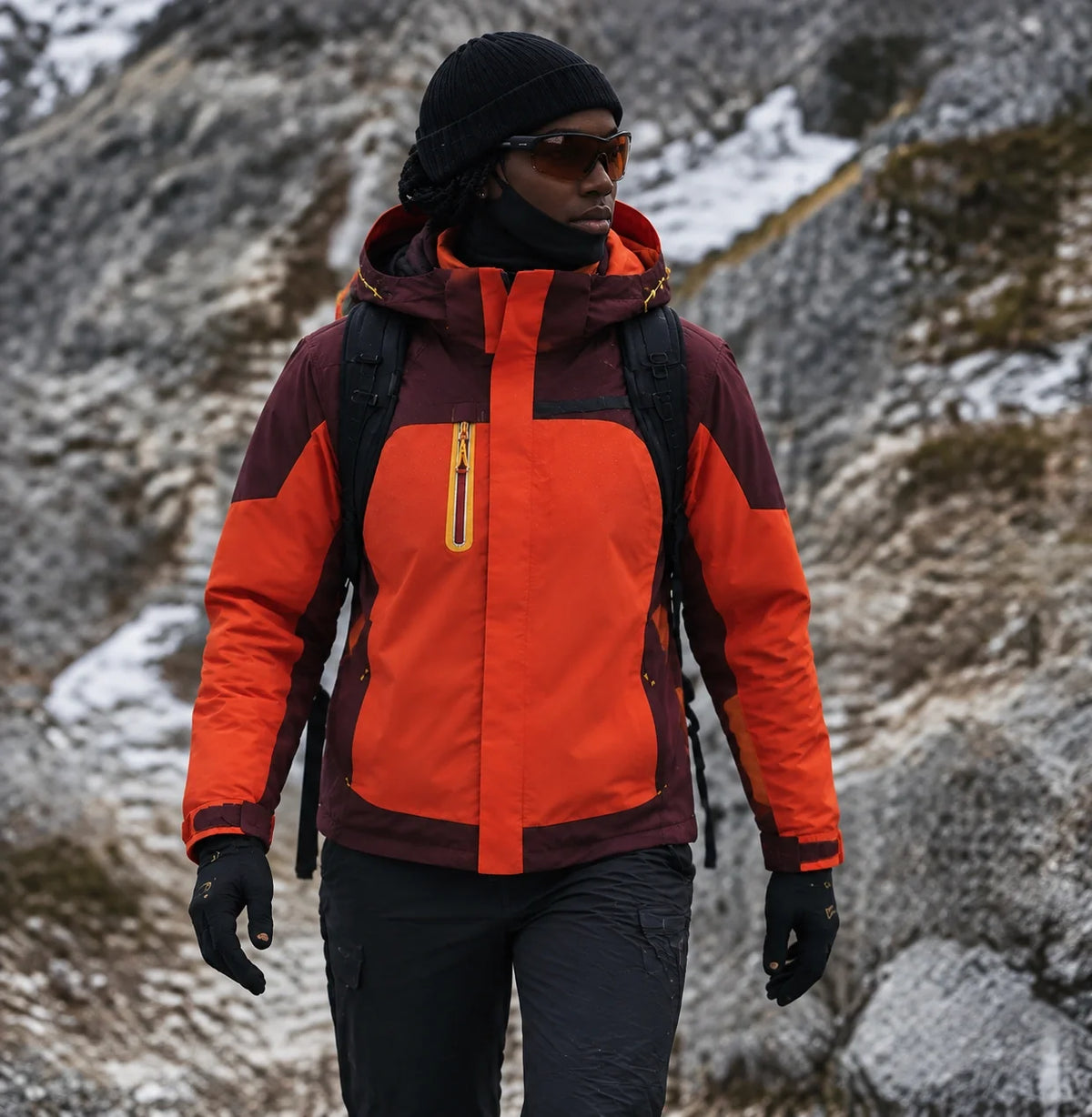 Gust - Unisex Windproof Breathable & 3-in-1 Waterproof Jacket - Orange