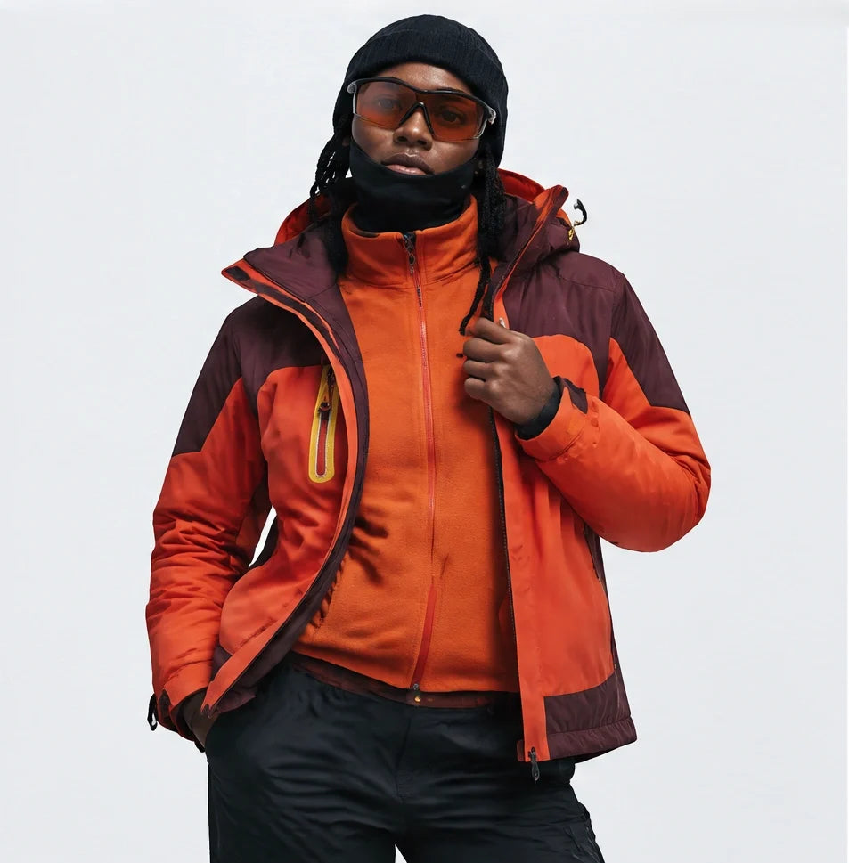 Gust - Unisex Windproof Breathable & 3-in-1 Waterproof Jacket - Orange