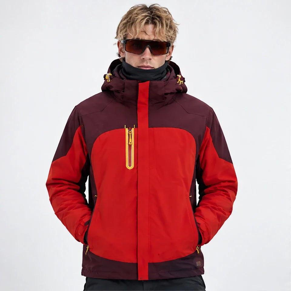 Gust - Unisex Windproof Breathable & 3-in-1 Waterproof Jacket - Red