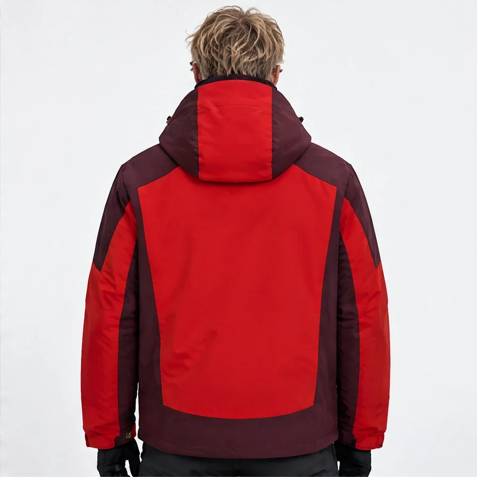 Gust - Unisex Windproof Breathable & 3-in-1 Waterproof Jacket - Red