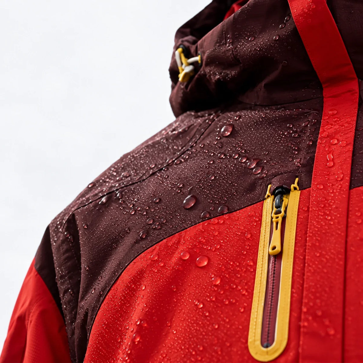 Gust - Unisex Windproof Breathable & 3-in-1 Waterproof Jacket - Red