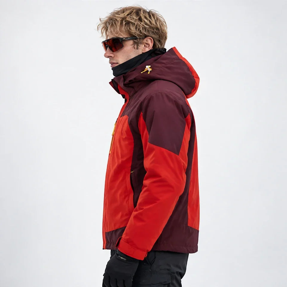 Gust - Unisex Windproof Breathable & 3-in-1 Waterproof Jacket - Red