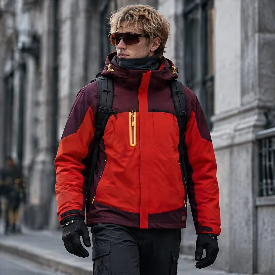Gust - Unisex Windproof Breathable & 3-in-1 Waterproof Jacket - Red
