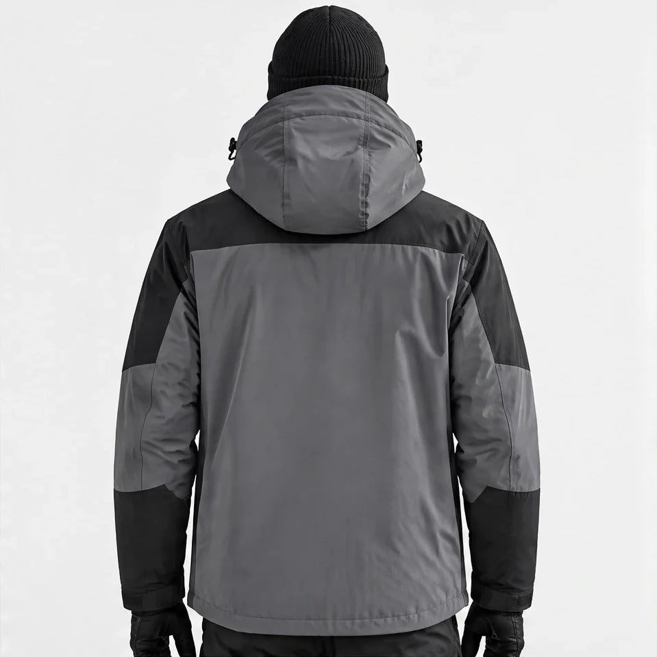 Screes - Mens Windproof Breathable & Hooded Waterproof Jacket - Grey