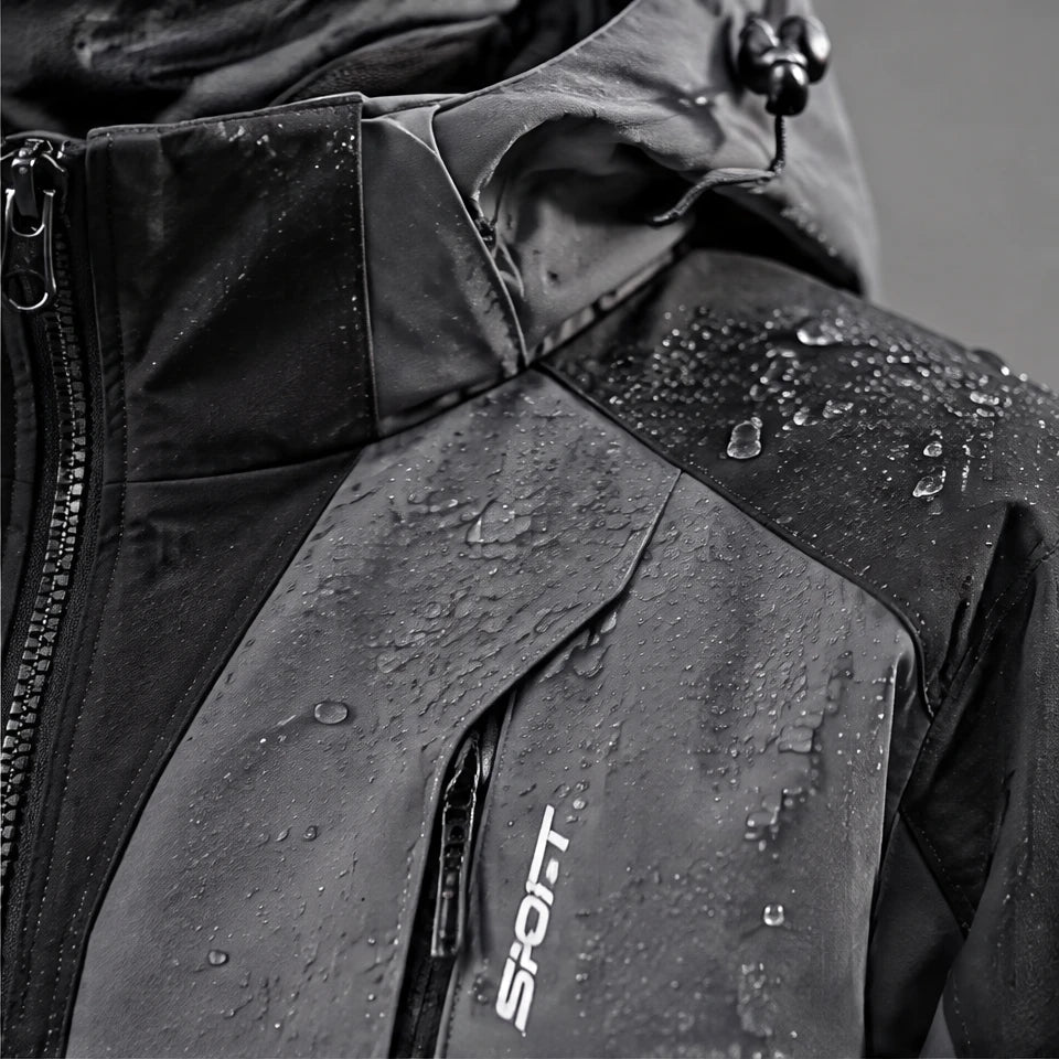 Screes - Mens Windproof Breathable & Hooded Waterproof Jacket - Grey
