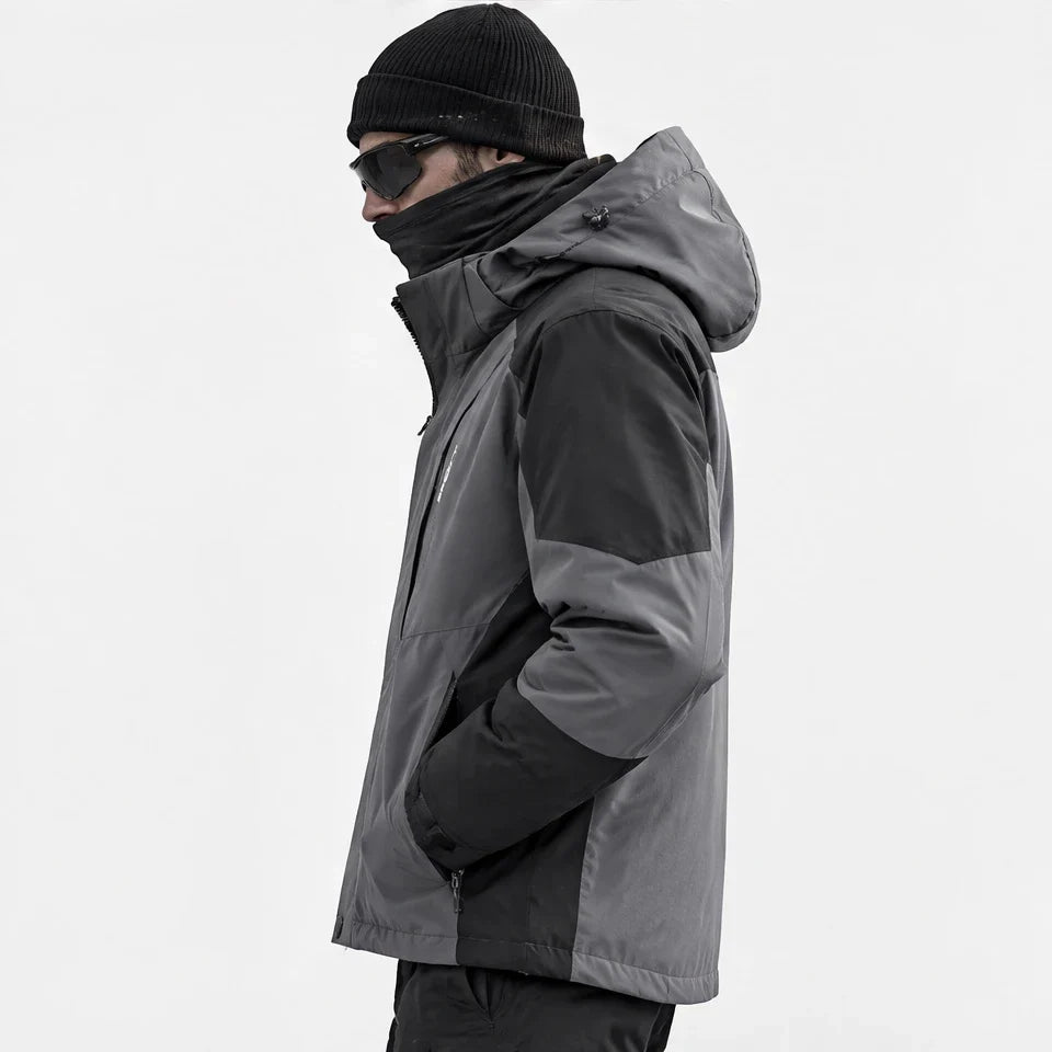 Screes - Mens Windproof Breathable & Hooded Waterproof Jacket - Grey