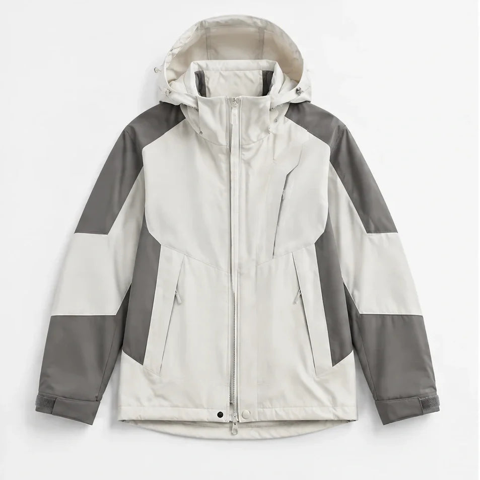 Screes - Mens Windproof Breathable & Hooded Waterproof Jacket - Khaki