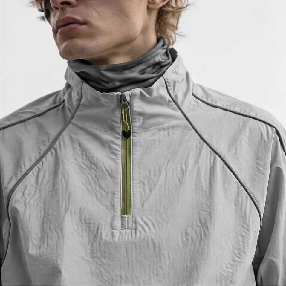 Spur - Unisex Water-Repellent & Windproof Colour-Block Lightweight Jacket - Grey