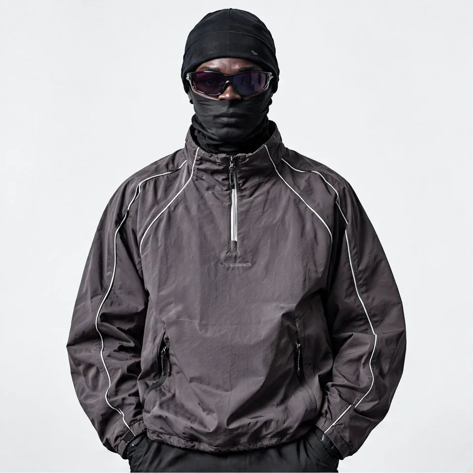 Spur - Unisex Water-Repellent & Windproof Colour-Block Lightweight Jacket - Mist Purple
