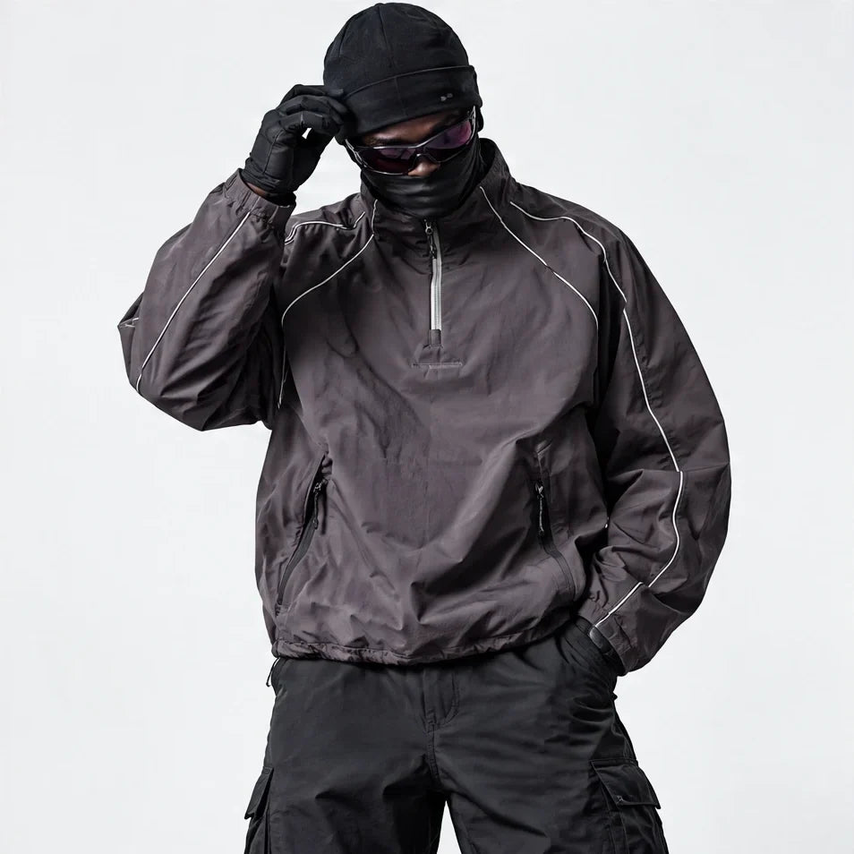 Spur - Unisex Water-Repellent & Windproof Colour-Block Lightweight Jacket - Mist Purple
