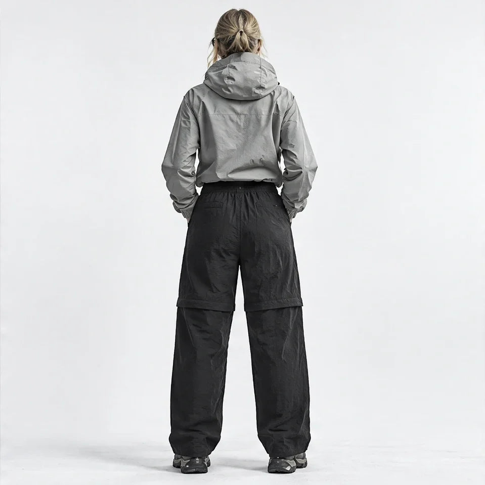 Hagg - Womens Quick-Dry Windproof & Relaxed Fit Waterproof Trousers - Black
