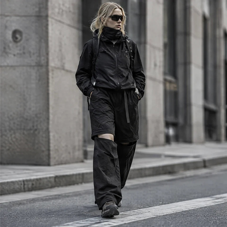 Hagg - Womens Quick-Dry Windproof & Relaxed Fit Waterproof Trousers - Black