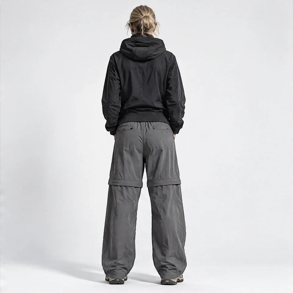 Hagg - Womens Quick-Dry Windproof & Relaxed Fit Waterproof Trousers - Dark Grey