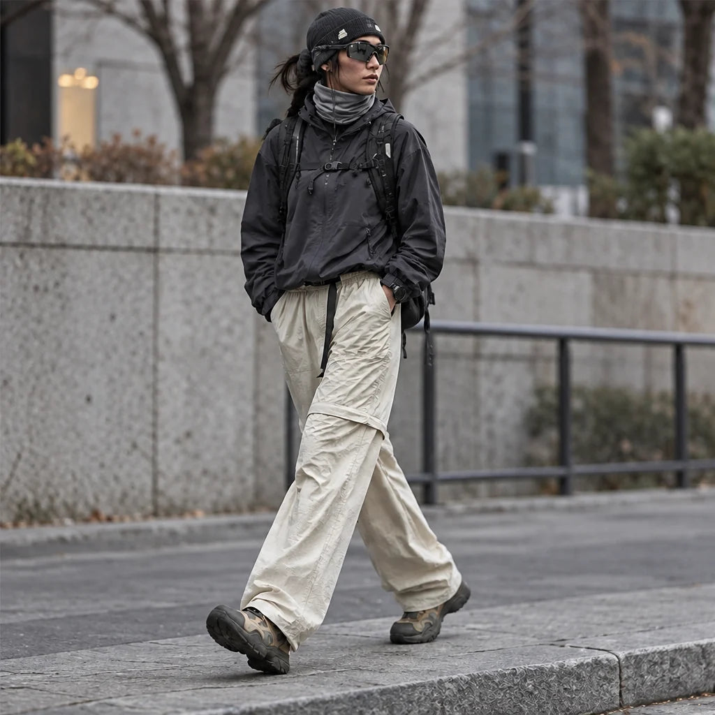 Hagg - Womens Quick-Dry Windproof & Relaxed Fit Waterproof Trousers - Khaki